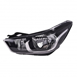 Faro Principal Izquierdo sin Focos con Marco Negro DEPO para Spark