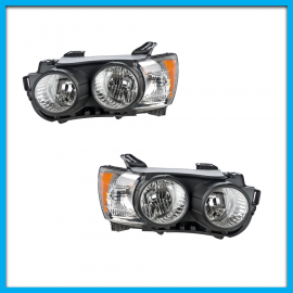 Juego de 2 Faros Principales para Sonic Sedán DEPO con Bisel Negro