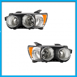 Juego de 2 Faros Principales para Sonic LTZ DEPO con Bisel Cromado