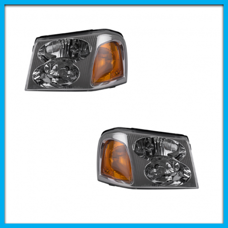 Juego de 2 Faros Principales para Envoy DEPO en Tono Oscuro con Cuarto Ámbar