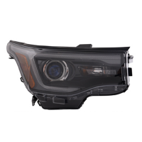 Faro Principal Derecho con Fondo Negro, Luz de Día y Reflejante Ámbar DEPO para Acadia