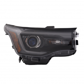 Faro Principal Derecho con Fondo Negro, Luz de Día y Reflejante Ámbar DEPO para Acadia