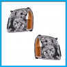 Juego de 2 Faros Principales para Yukon DEPO sin Focos con Reflejante Ámbar
