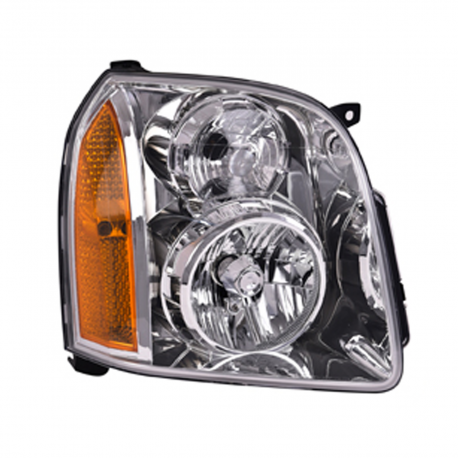 Faro Principal Derecho sin Focos con Reflejante Ámbar DEPO para Yukon