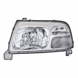 Faro Principal Izquierdo  con Fondo Cromado sin Focos DEPO para Tracker