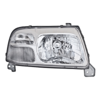 Faro Principal Derecho con Fondo Cromado sin Focos DEPO para Tracker