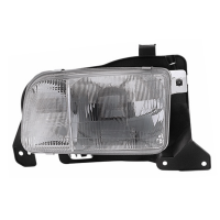 Faro Principal Izquierdo Cromado Rayado DEPO para Tracker