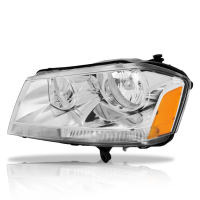 Faro Principal Izquierdo con Fondo Cromado y Reflejante Ámbar Eagle Eyes para Avenger