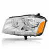 Faro Principal Izquierdo con Fondo Cromado y Reflejante Ámbar Eagle Eyes para Avenger