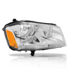 Faro Principal Derecho con Fondo Cromado y Reflejante Ámbar Eagle Eyes para Avenger