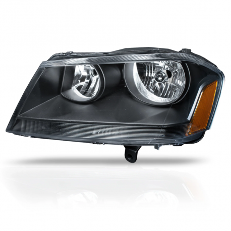 Faro Principal Izquierdo con Fondo Negro y Reflejante Ámbar Eagle Eyes para Avenger