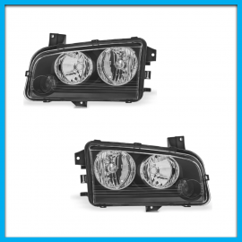 Juego de 2 Faros Principales para Charger Eagle Eyes con Fondo Negro