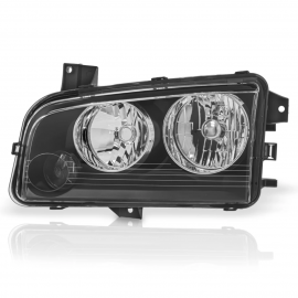 Faro Principal Izquierdo con Fondo Negro Eagle Eyes para Charger 