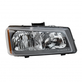 Faro Principal Derecho con Marco Negro y Reflejante Ámbar Eagle Eyes para Silverado