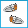 Juego de 2 Faros Principales para Civic Coupé Eagle Eyes con Direccional Ámbar