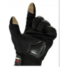 Guantes Negros Completos con Protecciones y Touch para Motociclista