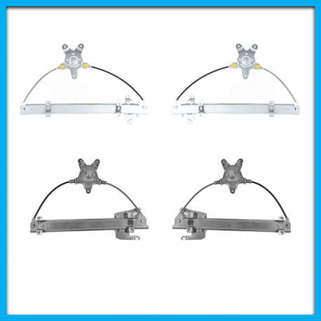 Juego de 4 Elevadores de Vidrios Traseros y Delanteros para Tsuru 3 Hushan