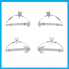 Juego de 4 Elevadores Manuales de Vidrios Delanteros y Traseros para Tsuru 3