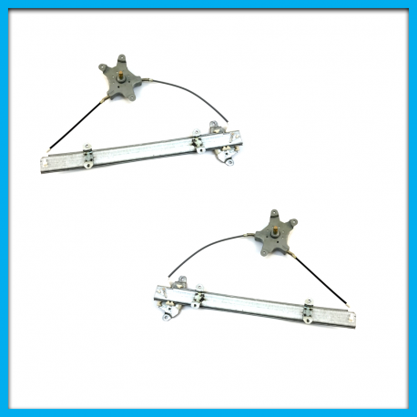 Juego de 2 Elevadores de Cristal de Puertas Delanteras Bruck para Tsuru 3 Manuales