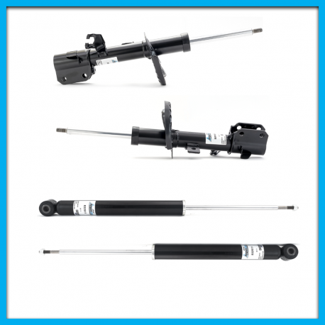 Juego de 4 Amortiguadores de Suspensión Delantera y Trasera BOGE para Micra de Gas