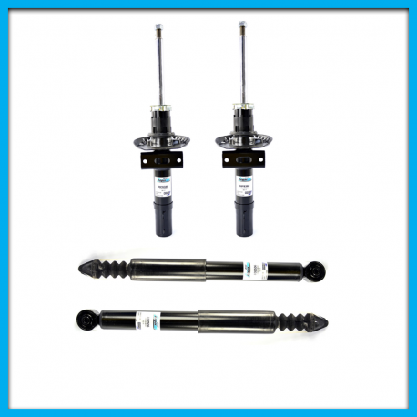 Juego de 4 Amortiguadores de Suspensión Delantera y Trasera para Polo 9N, Lupo, Gol, Ibiza Mk3, Córdoba Mk2 BOGE de Gas