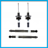 Juego de 4 Amortiguadores de Suspensión Delantera y Trasera para Polo 9N, Lupo, Gol, Ibiza Mk3, Córdoba Mk2 BOGE de Gas