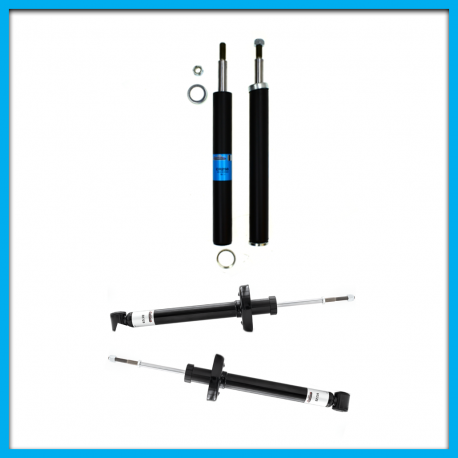 Juego de 2 Amortiguadores de Suspensión Trasera y 2 Cartuchos de Amortiguador Delanteros para Golf A2, A3, Jetta A2, A3 BOGE