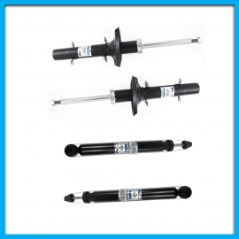 Juego de 4 Amortiguadores de Suspensión Delantera y Trasera para Leon, Toledo, Beetle, Clásico, Golf A4, Jetta A4 BOGE de Gas