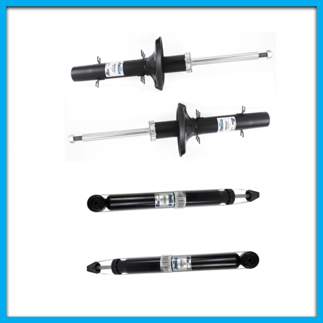 Juego de 4 Amortiguadores de Suspensión Delantera y Trasera para Leon, Toledo, Beetle, Clásico, Golf A4, Jetta A4 BOGE de Gas