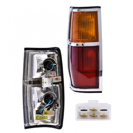 Calavera Izquierda en Dos Colores con Marco Cromado y Arnés Lucid para 720