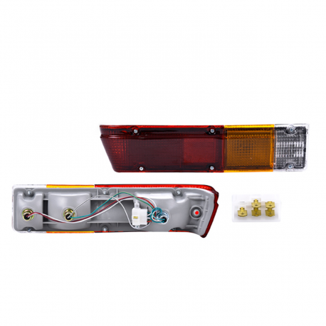 Calavera Izquierda en Tres Colores con Arnés y Focos Lucid para 720