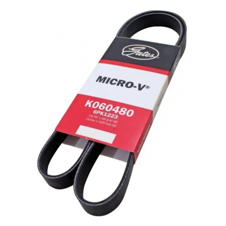 Banda de Líneas de Alternador K060480 Gates para Sentra B16, B17, Fluence