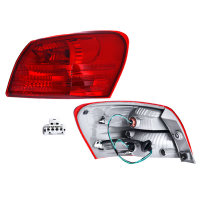 Calavera Exterior Izquierda Roja con Arnés y Foco DEPO para Rogue