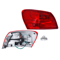 Calavera Exterior Derecha Roja con Arnés y Foco DEPO para Rogue