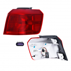 Calavera Exterior Derecha Roja con Arnés y Foco DEPO para Terrain