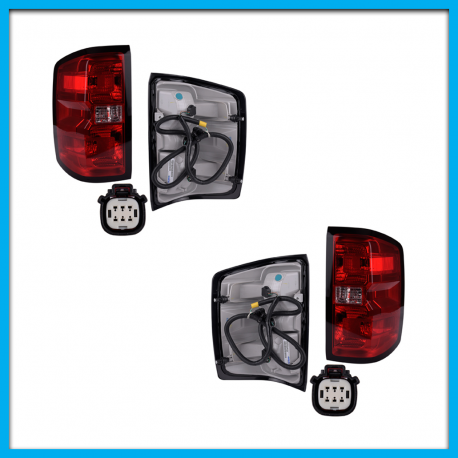 Juego de 2 Calaveras para Cheyenne, Silverado DEPO con Arnés y Focos