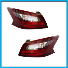 Juego de 2 Calaveras para Altima L33 Diforza en Rojo y Blanco Tono Oscuro con Arnés