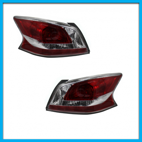 Juego de 2 Calaveras para Altima Coupe L33 Diforza en Tono Oscuro sin Arnés