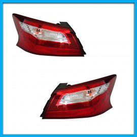 Juego de 2 Calaveras Exteriores para Altima L33 Diforza en Tono Claro con Arnés