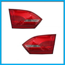 Juego de 2 Calaveras Interiores para Jetta A6 Bicentenario Diforza en Tono Claro sin Arnés