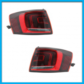 Juego de 2 Calaveras Exteriores para Jetta A6 GLI sin Arnés con Luz LED