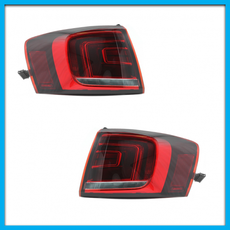 Juego de 2 Calaveras Exteriores para Jetta A6 GLI sin Arnés con Luz LED