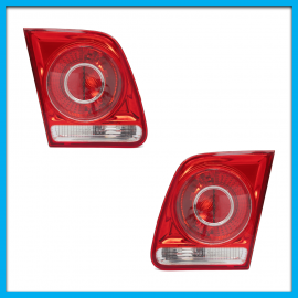 Juego de 2 Calaveras Interiores para Jetta Clásico Diforza en Tono Claro sin Arnés