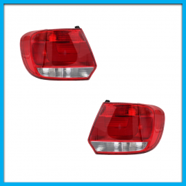 Juego de 2 Calaveras para Gol G6 Hatchback Diforza en Tono Claro sin Arnés