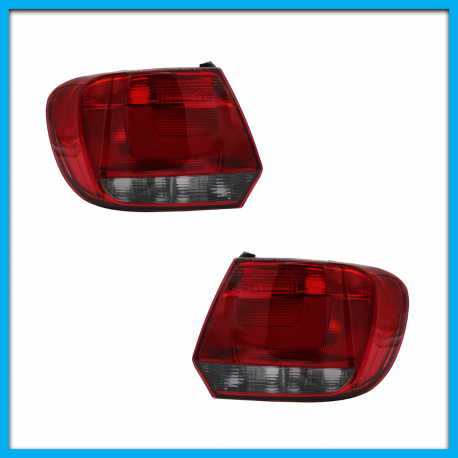 Juego de 2 calaveras para Gol G6 Hatchback Diforza en Tono Oscuro sin Arnés