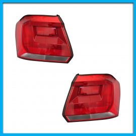 Juego de 2 Calaveras para Gol Hatchback Diforza en Tono Claro sin Arnés