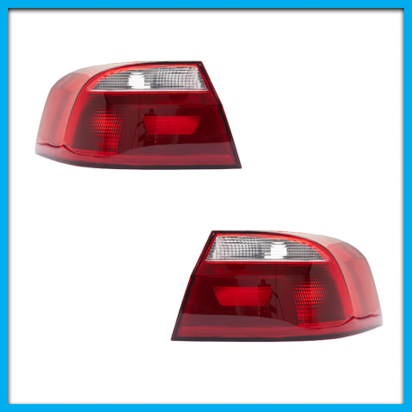 Juego de 2 Calaveras Exteriores para Gol G6 Sedán Diforza en Tono Claro sin Arnés