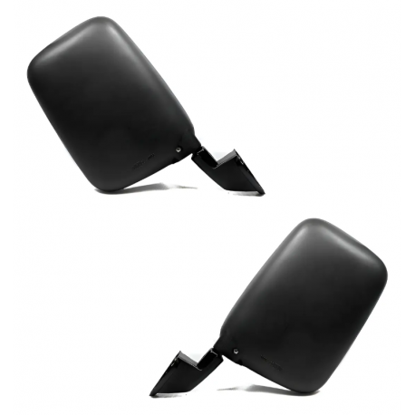 Par de Espejos Manuales Negro Poroso para Ichivan