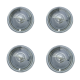 Juego de Tapones Completos de Rin 15 Cromados para VW Sedan, Combi, Safari, Brasilia