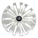 Juego De 4 Tapones De Rin 15 Grises Scuda Tipo Suzuki